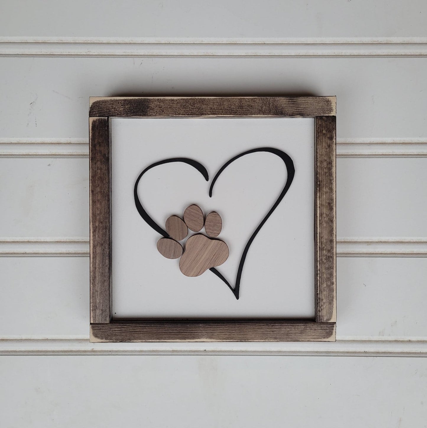 Paw Print Heart - Personalized