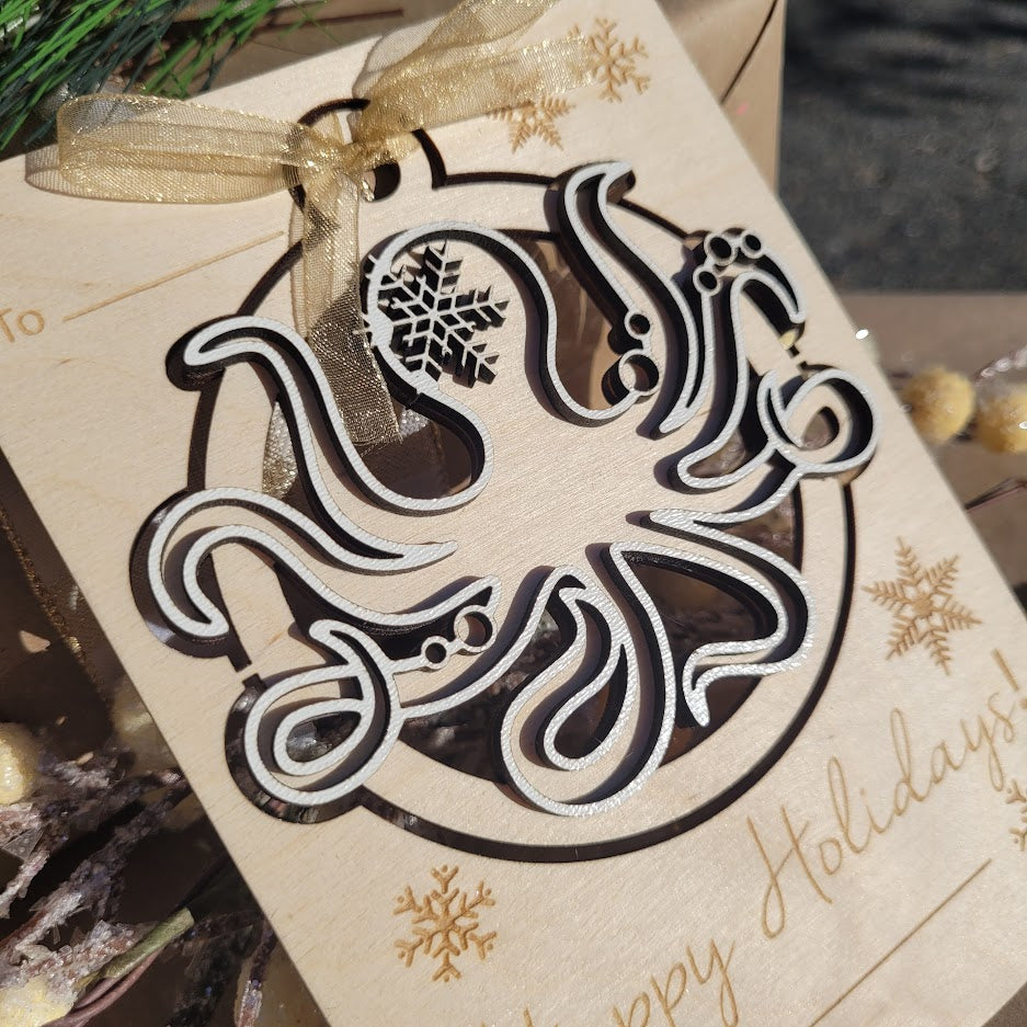 Octopus Ornament Card