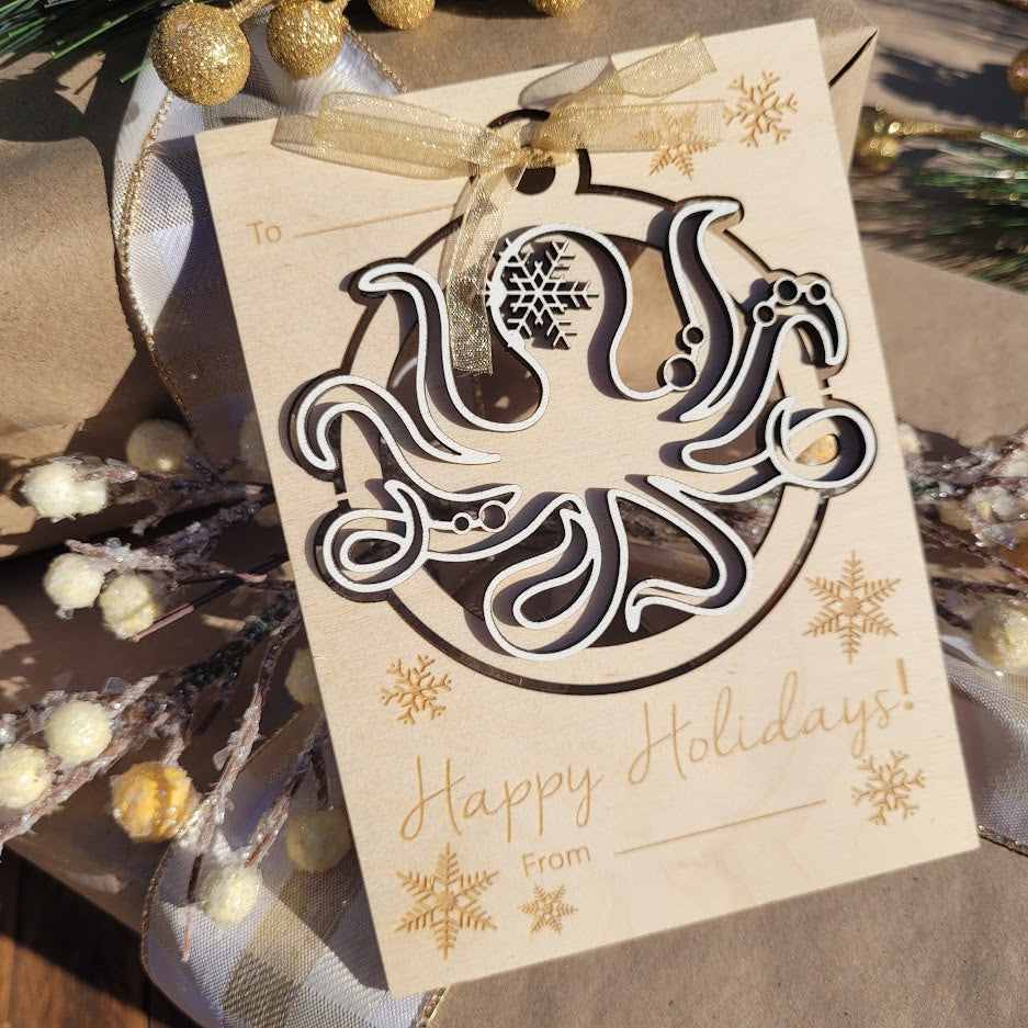Octopus Ornament Card